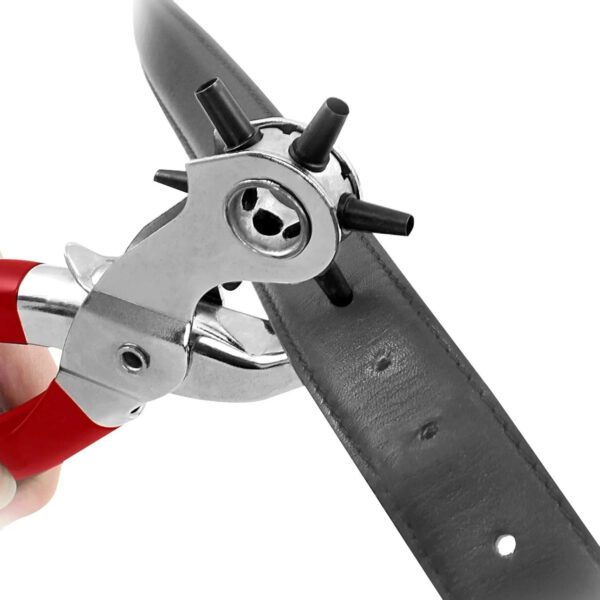 Dekton Revolving Punch Pliers Heavy Duty Multi Function Hole Adjustable New