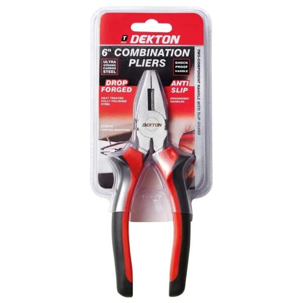 Dekton 6 Inch Combination Pliers Drop Forged Anti Slip Handle DIY Tool