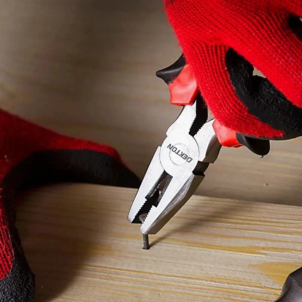 Dekton 6 Inch Combination Pliers Drop Forged Anti Slip Handle DIY Tool - Image 5