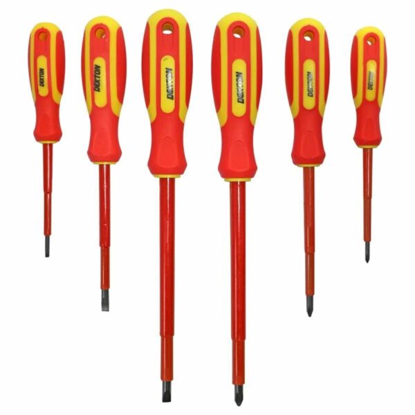Dekton 6 Piece DT85110 Insulated Screwdriver Set VDE Phillips Flat 1000V