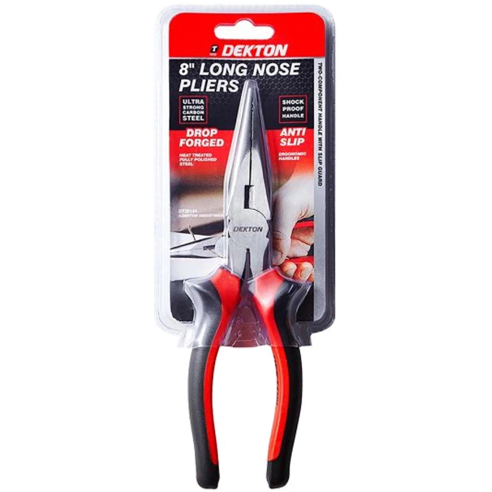 Dekton 8-Inch Long Lace Pliers Carbon Steel Shockproof Heat Treated Slip - Image 2