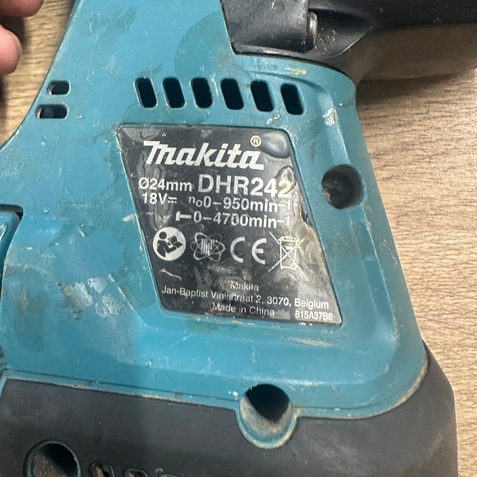 Makita DHR242 18V Brushless SDS Plus Rotary Hammer Drill Bare Unit Body Only - Image 6