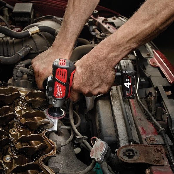 Milwaukee M12BPS-421X M12 Compact Polisher & Detail Sander, 2x Battery & Charger