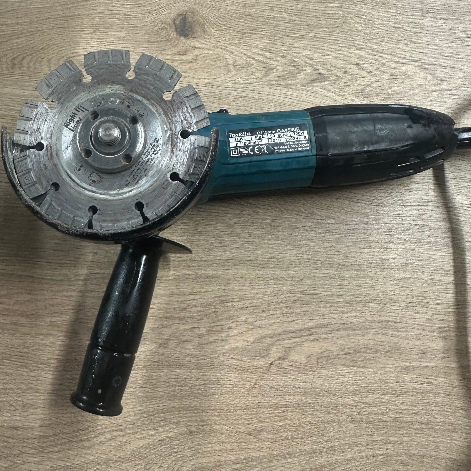Makita GA4530R 110V 115mm Angle Grinder With Case Used Working Order - Image 3