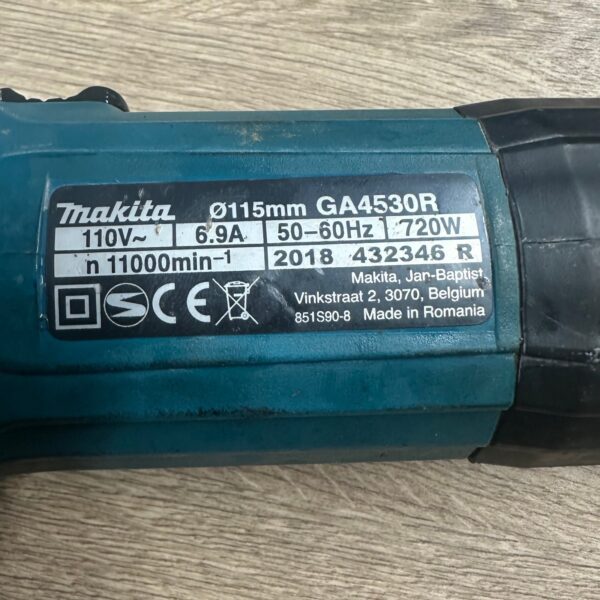 Makita GA4530R 110V 115mm Angle Grinder With Case Used Working Order