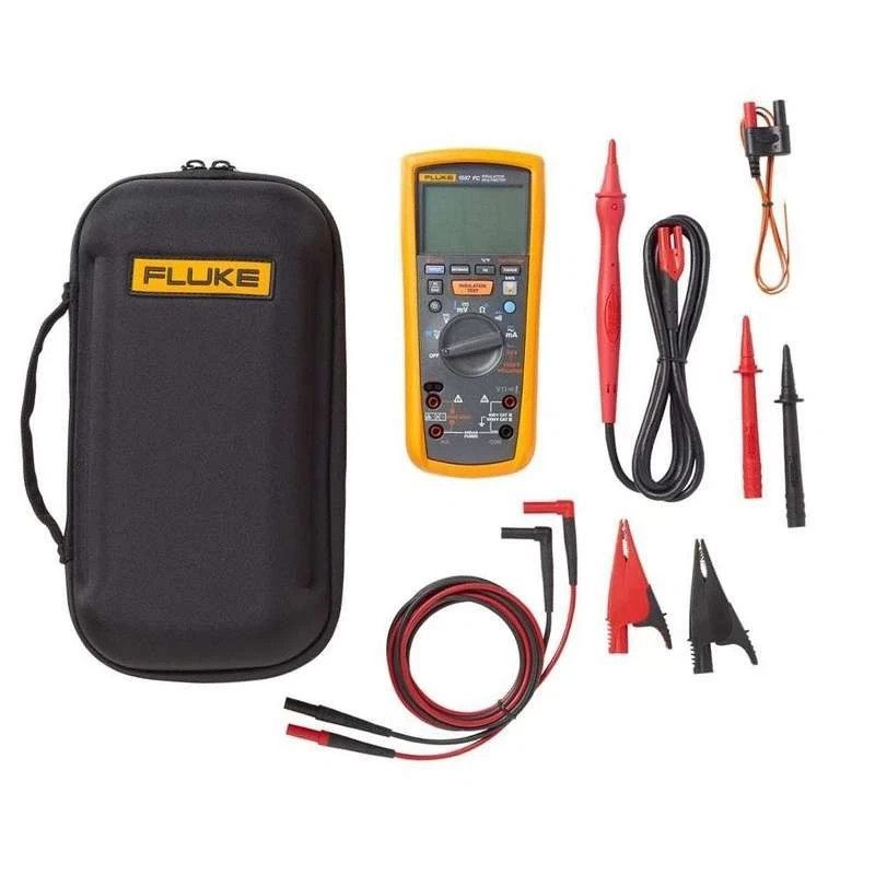 Fluke 1587 FC Insulation Multimeter Tester Kit With Leads Case New - Image 1