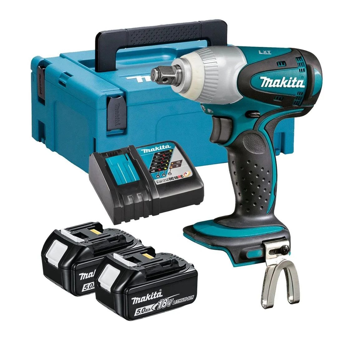 Makita DTW251RTJ 18V LXT Cordless Impact Wrench Kit 2 x 5.0Ah Batteries New - Image 1