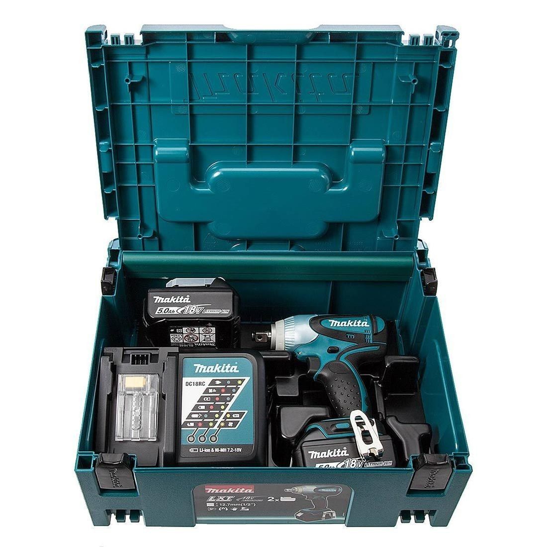 Makita DTW251RTJ 18V LXT Cordless Impact Wrench Kit 2 x 5.0Ah Batteries New - Image 3