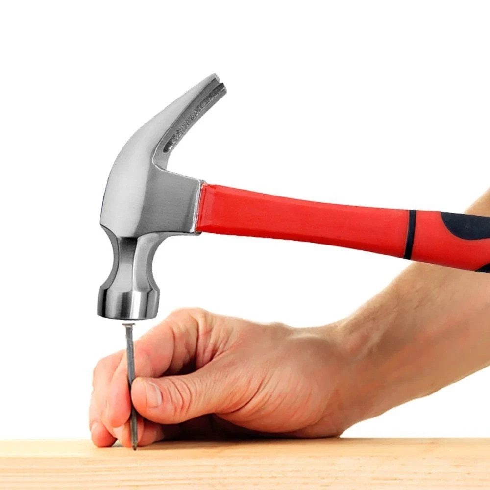 Dekton 16oz Fibreglass Claw Hammer Carbon Steel Heavy Duty Anti Slip Handle New - Image 3