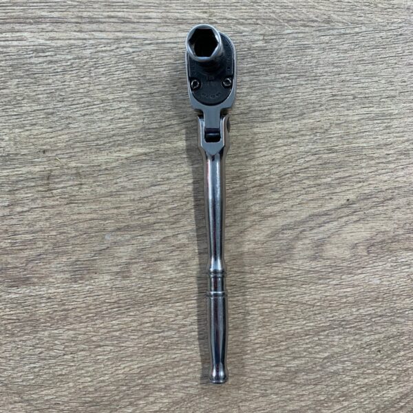 Snap-on TF72 Flex Head Ratchet 1/4" Drive With 10mm Socket Chrome Used Tool