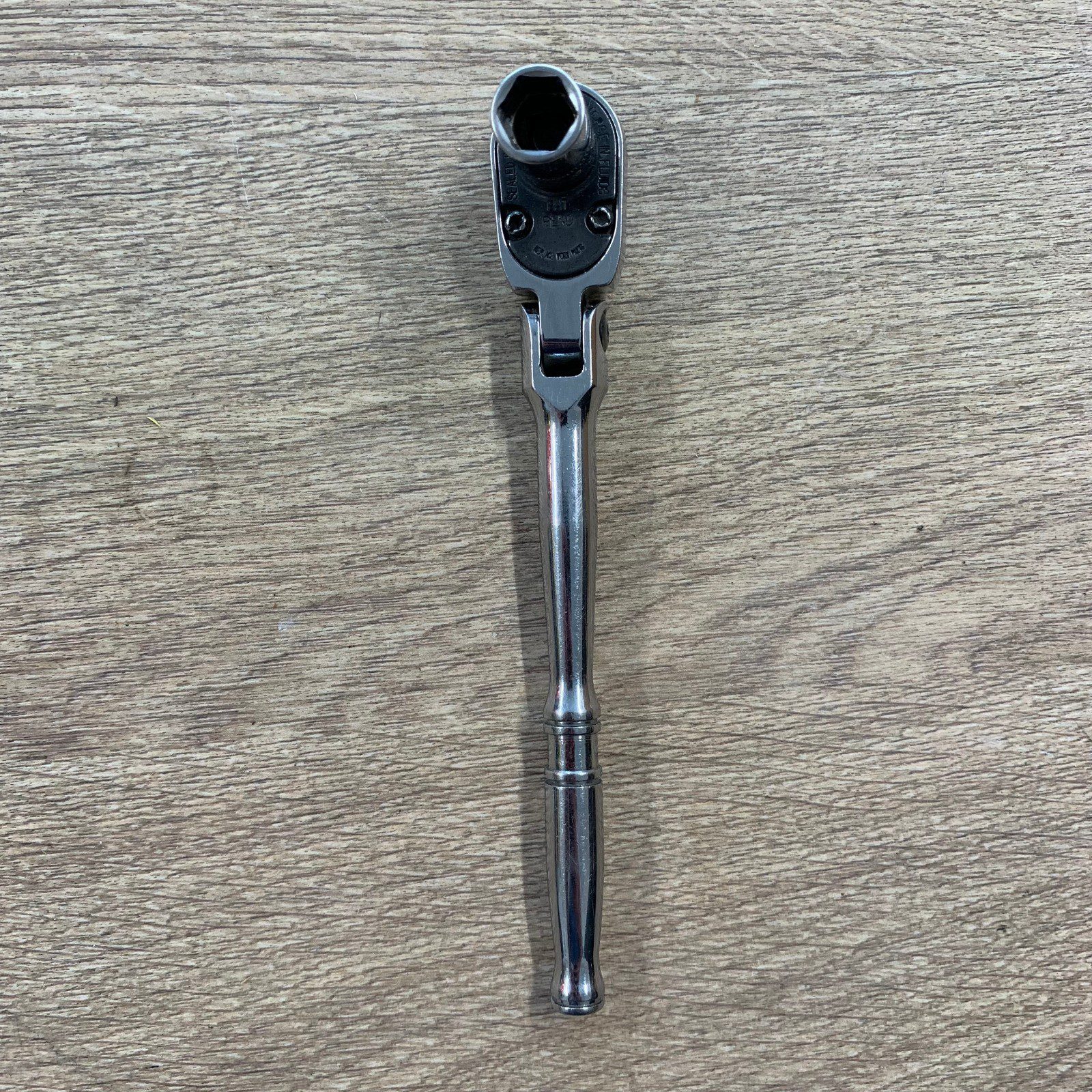 Snap-on TF72 Flex Head Ratchet 1/4" Drive With 10mm Socket Chrome Used Tool - Image 1