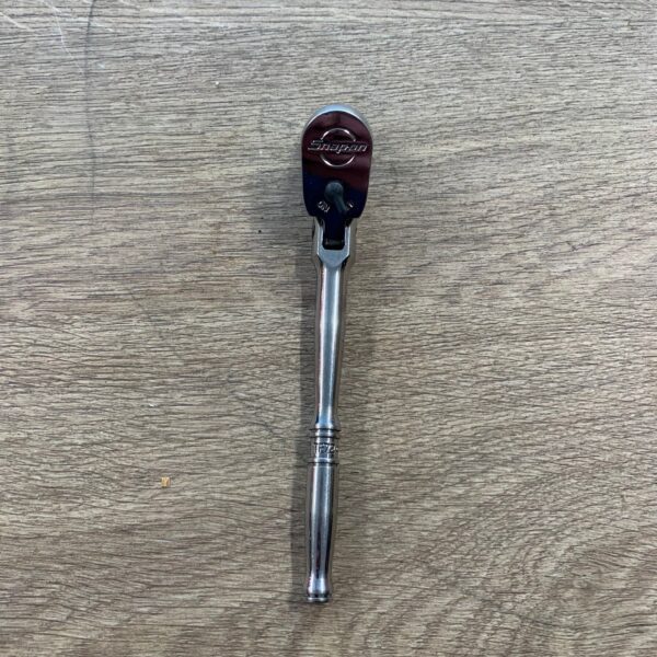 Snap-on TF72 Flex Head Ratchet 1/4" Drive With 10mm Socket Chrome Used Tool