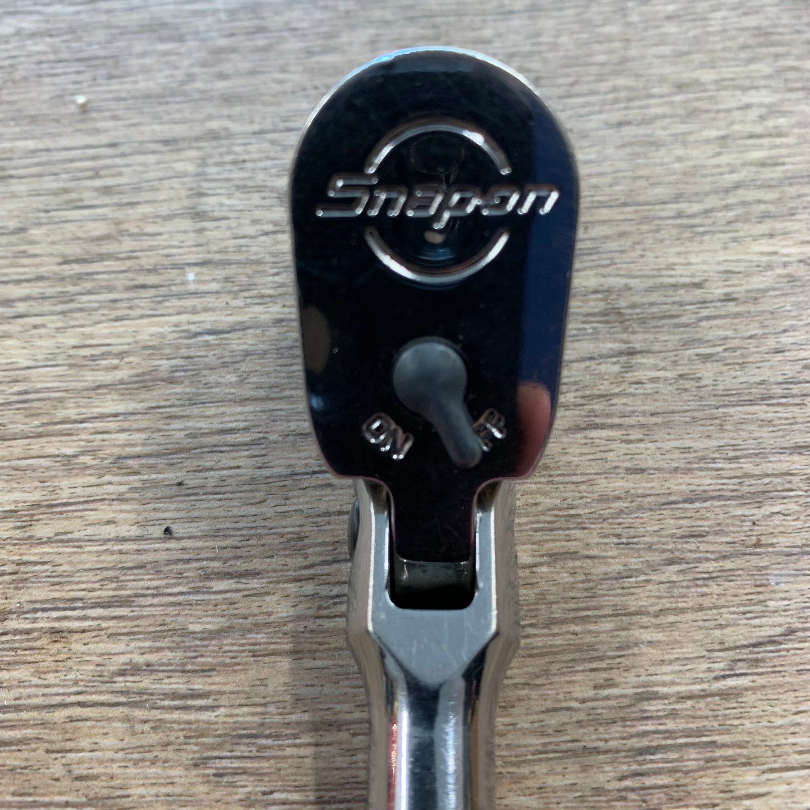 Snap-on TF72 Flex Head Ratchet 1/4" Drive With 10mm Socket Chrome Used Tool - Image 5