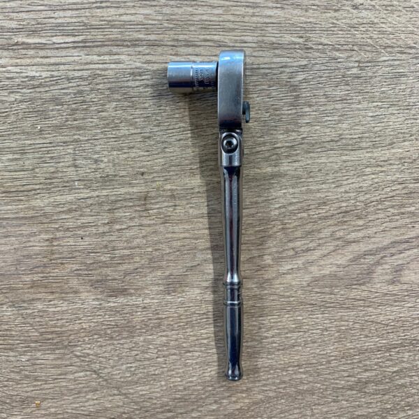 Snap-on TF72 Flex Head Ratchet 1/4" Drive With 10mm Socket Chrome Used Tool