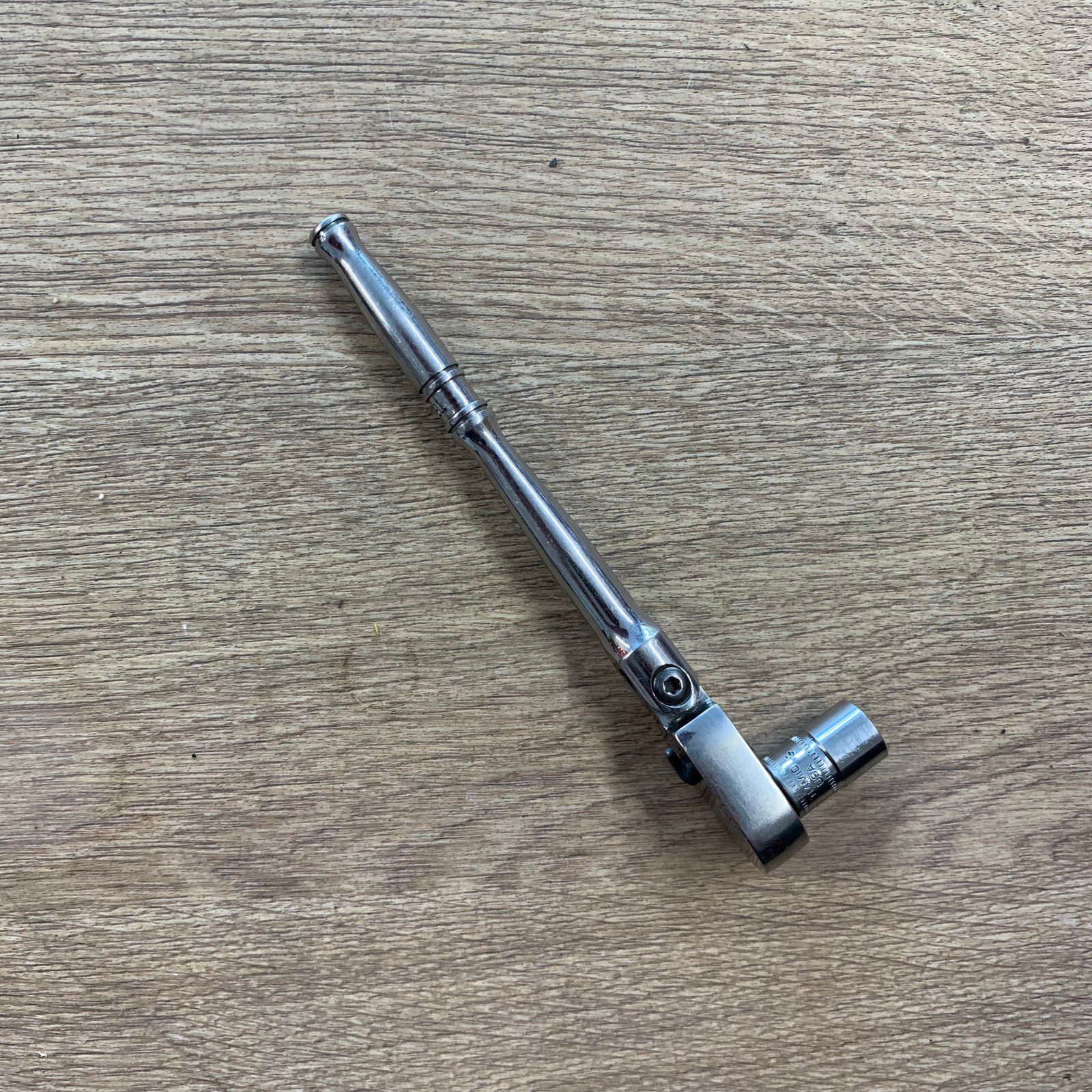 Snap-on TF72 Flex Head Ratchet 1/4" Drive With 10mm Socket Chrome Used Tool - Image 10