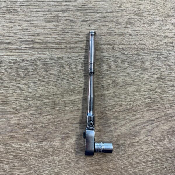 Snap-on TF72 Flex Head Ratchet 1/4" Drive With 10mm Socket Chrome Used Tool
