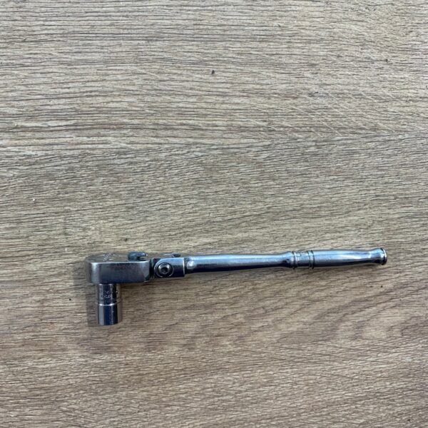 Snap-on TF72 Flex Head Ratchet 1/4" Drive With 10mm Socket Chrome Used Tool