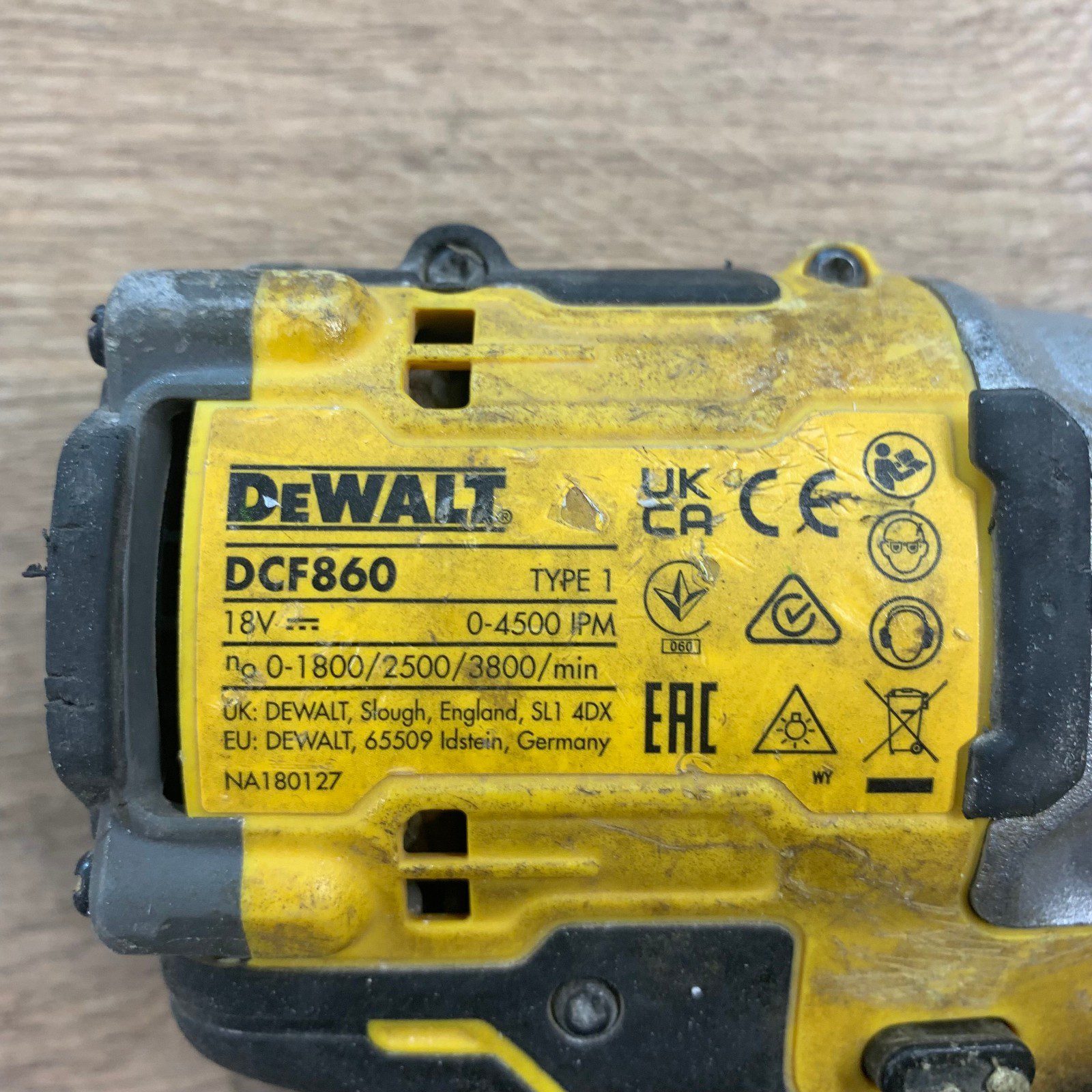 DeWalt DCF860 18V XR Brushless Impact Driver Body Only Used Cordless Tool - Image 3