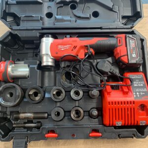 Milwaukee M18 HKP 18V Force Logic Hydraulic Knockout Punch Kit Used