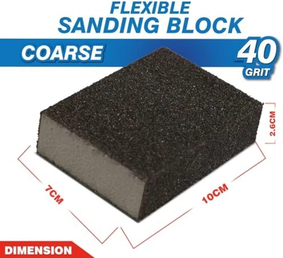 Dekton DT80792 Flexible Sanding Block 40 Grit Coarse Multi Surface New - Image 3