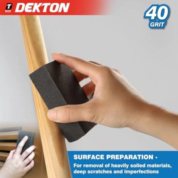 Dekton DT80792 Flexible Sanding Block 40 Grit Coarse Multi Surface New