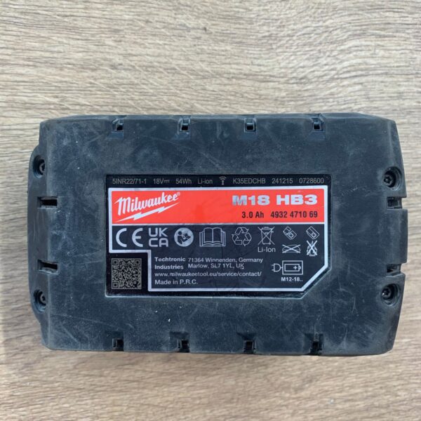 Milwaukee M18 HB3 3.0Ah High Output RedLithium Battery 18V Used