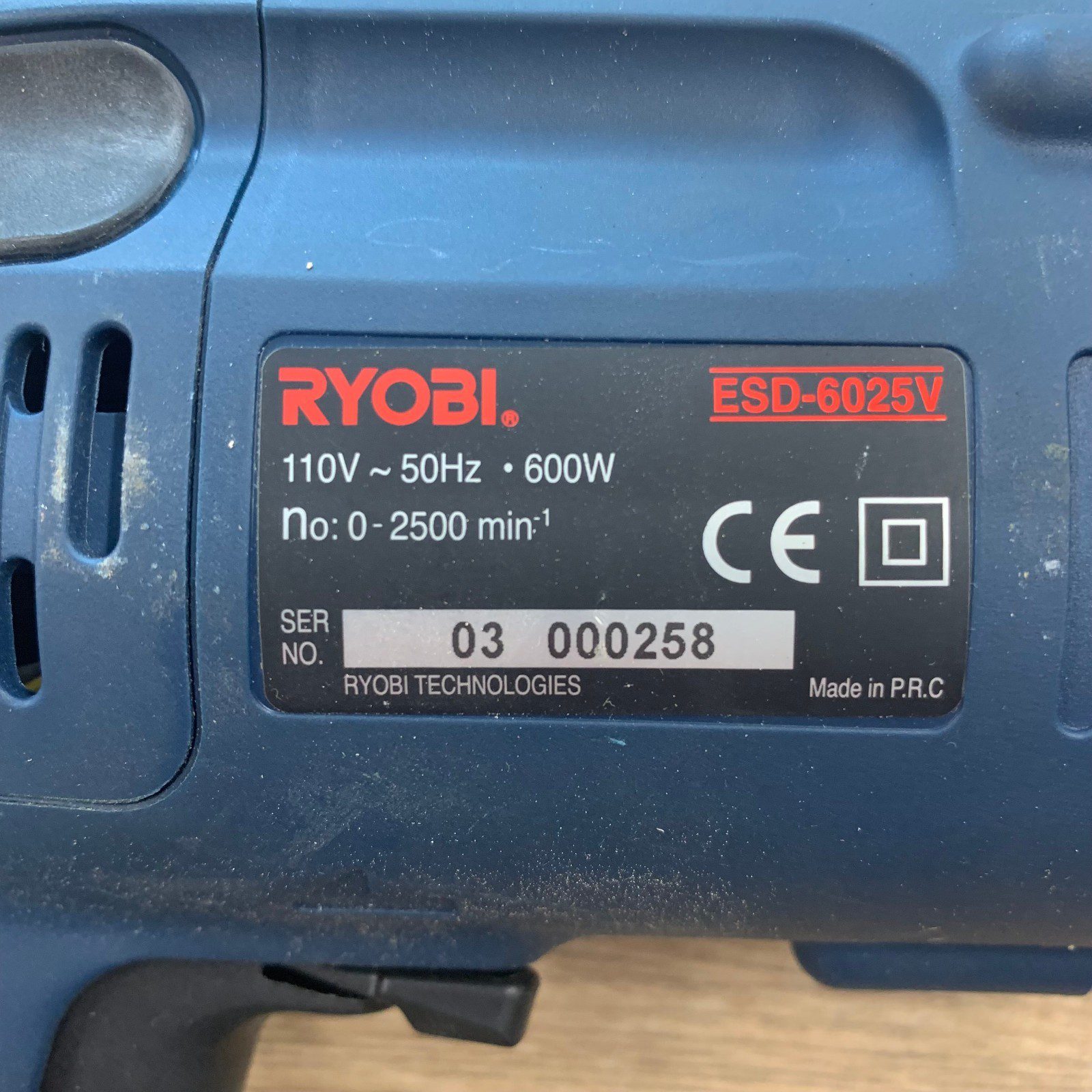 Ryobi ESD-6025V 110V Drywall Screwdriver Screw Gun With Case Used - Image 5