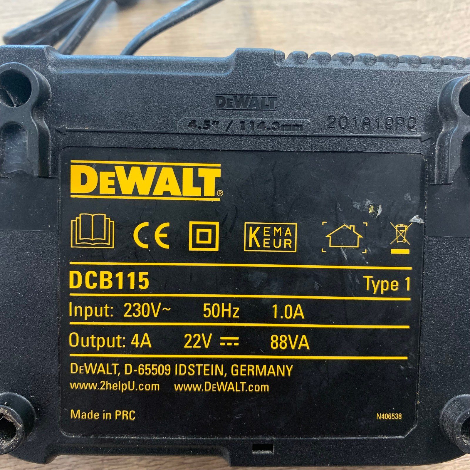 DeWalt DCB115 XR 10.8V 14.4V 18V Li-Ion Battery Charger Used - Image 5