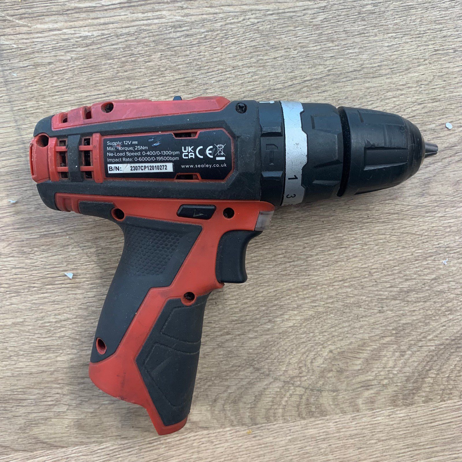 Sealey CP1201 12V SV12 Series 10mm Combi Drill Body Only Used Cordless - Image 6