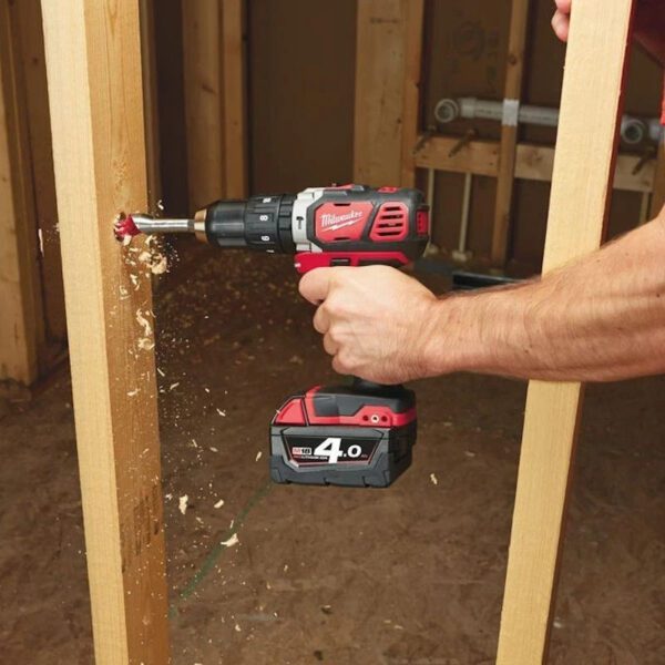 Milwaukee M18 BPD-402C Combi Drill Kit 18V 2x 4.0Ah Batteries Charger Case