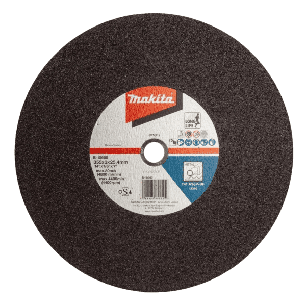 Makita B-10665 355mm Metal Cutting Disc Cut Off Wheel 25.4mm Bore New