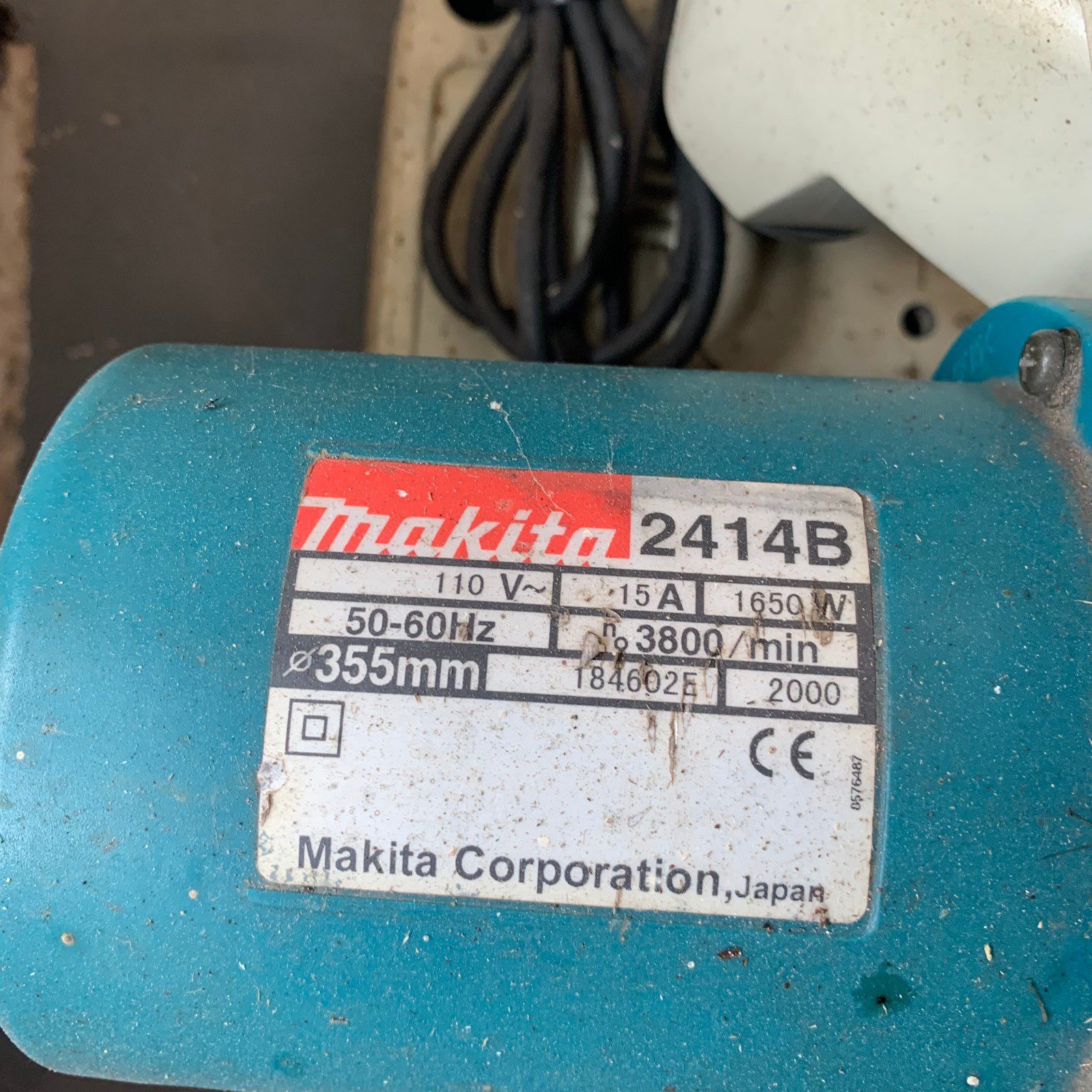 Makita 2414B 110V 355mm Cut Off Saw Chop Saw Metal Cutting Saw 1650W - Image 3