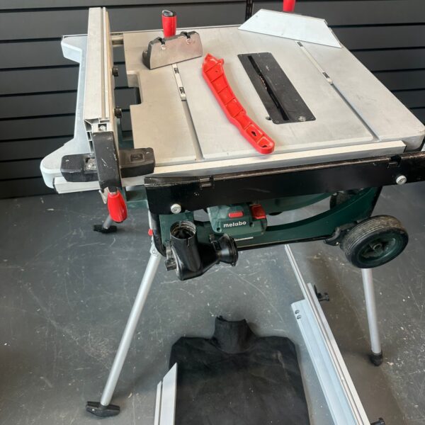Metabo TS 36-18 LTX BL 254 36V Cordless Battery Table Saw With Stand Accessories