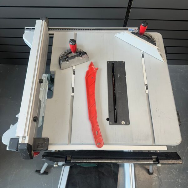 Metabo TS 36-18 LTX BL 254 36V Cordless Battery Table Saw With Stand Accessories