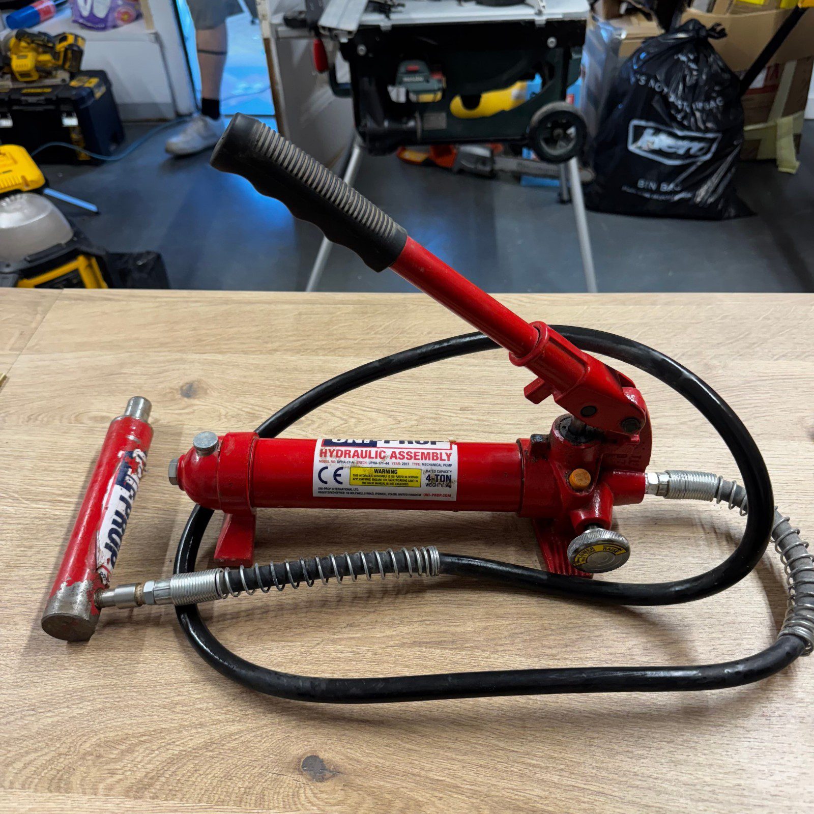 Uni-Prop UPHA-17-A Hydraulic Assembly Mechanical Pump 4 Ton With Hose Case Manua - Image 19