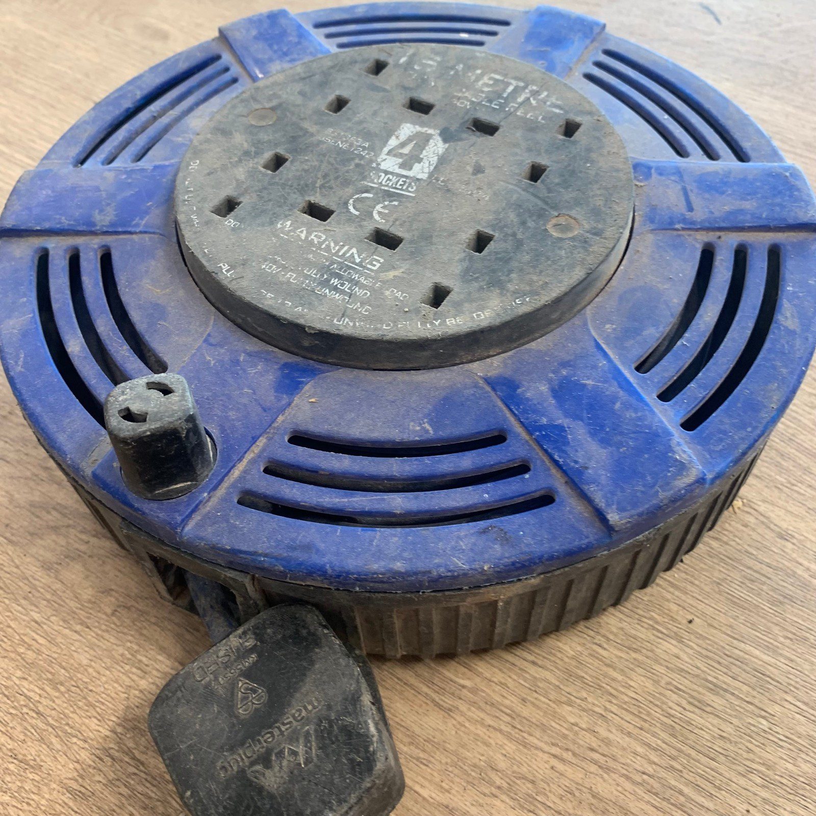 Masterplug 4 Socket Cable Reel Extension Lead 13A 10m 240V Used Tested UK - Image 3