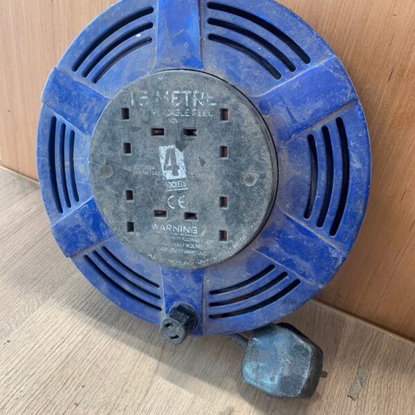 Masterplug 4 Socket Cable Reel Extension Lead 13A 10m 240V Used Tested UK