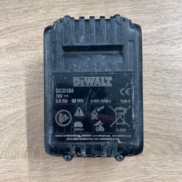 DeWalt DCB184 18V XR Li-Ion 5.0Ah Battery