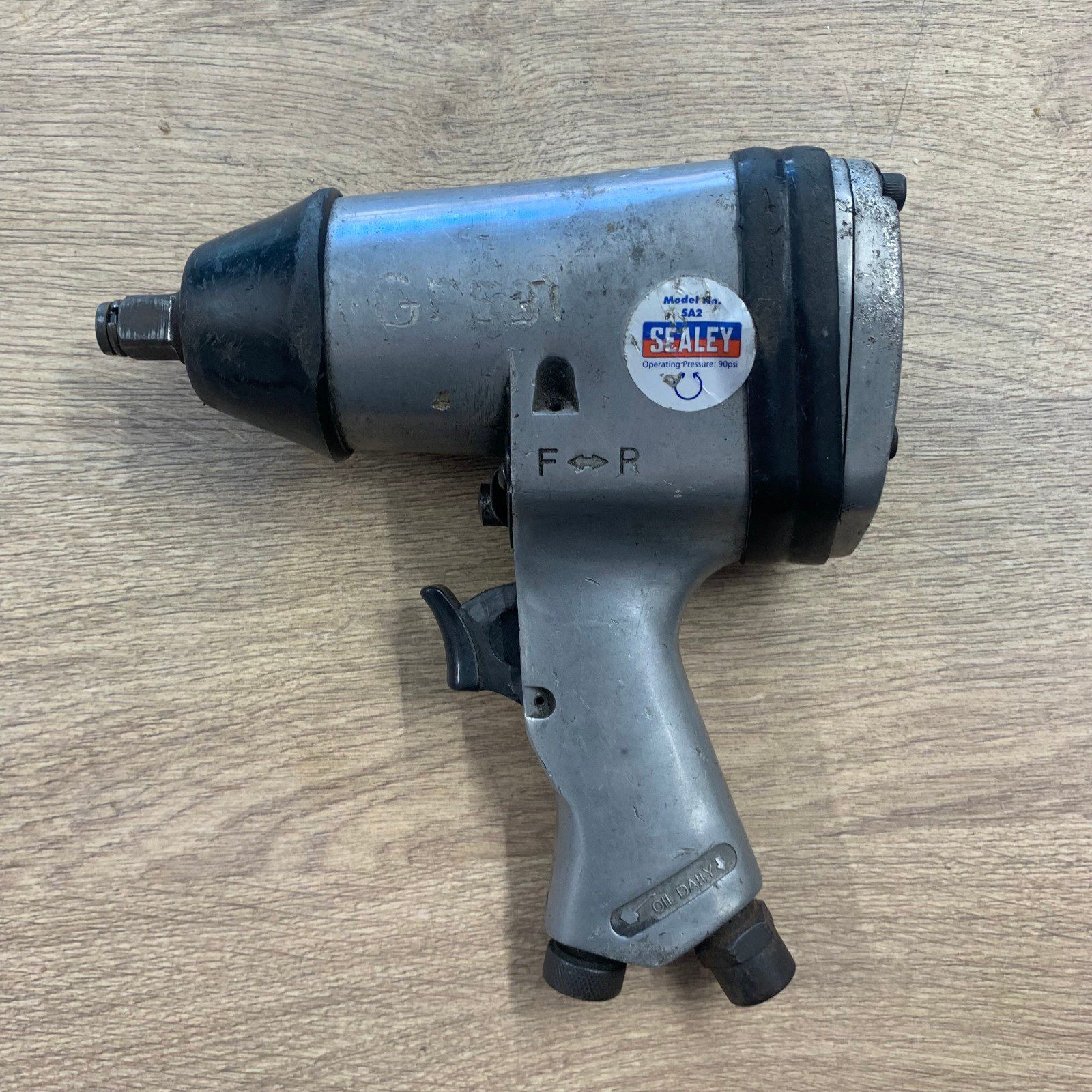 Sealey SA2 1/2" Square Drive Air Impact Wrench Pneumatic 90 PSI Used - Image 1