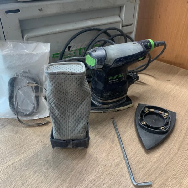 Festool DTS 400 REQ-Plus 240V Delta Sander 250W Systainer Accessory Set Used Kit