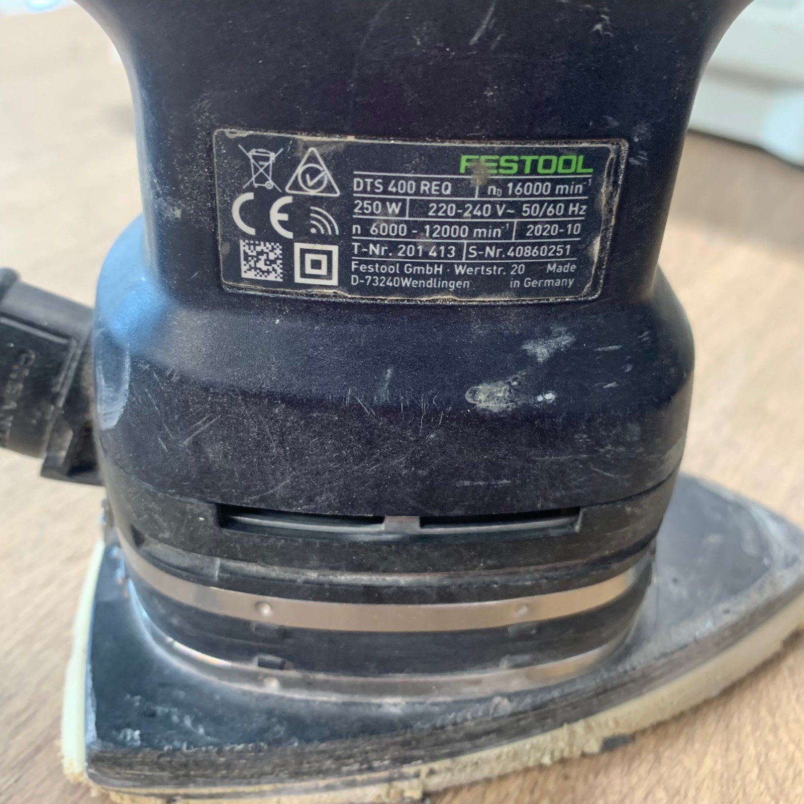 Festool DTS 400 REQ-Plus 240V Delta Sander 250W Systainer Accessory Set Used Kit - Image 9