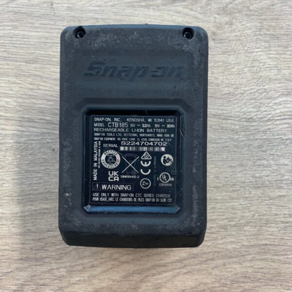 Snap-on CTB185 18V 5.0Ah 90Wh Li-Ion Battery Pack Used Genuine