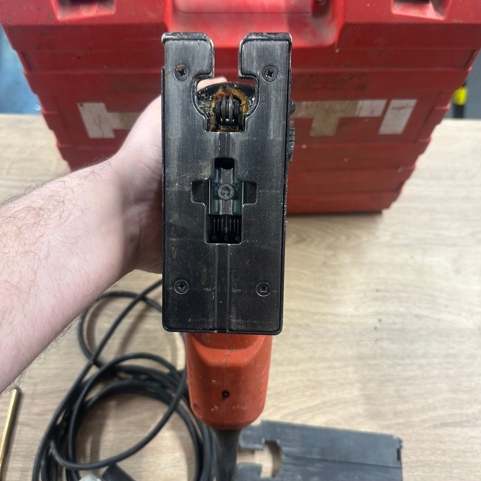 Hilti WSJ 110-ET 110V Jigsaw Corded Saw With Case Handle Guard Accessories Tool - Image 4