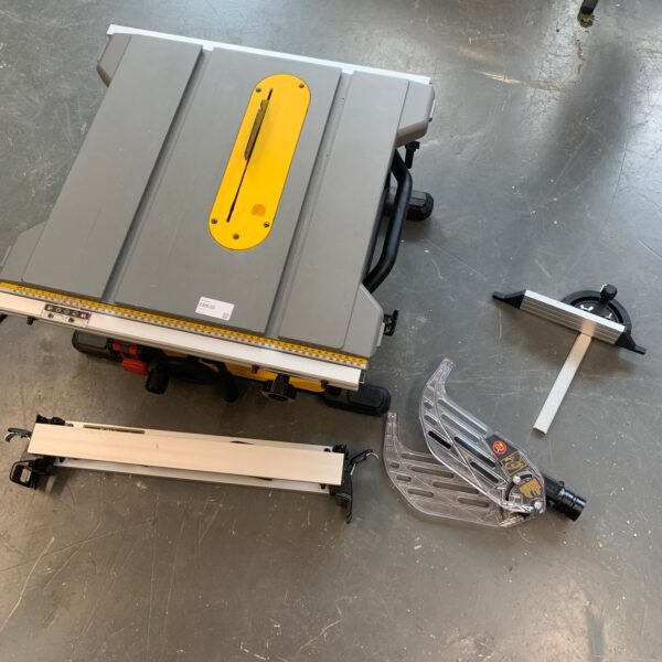 DeWalt DWE7485 230V 210mm Table Saw 1850W Portable Site Saw Used