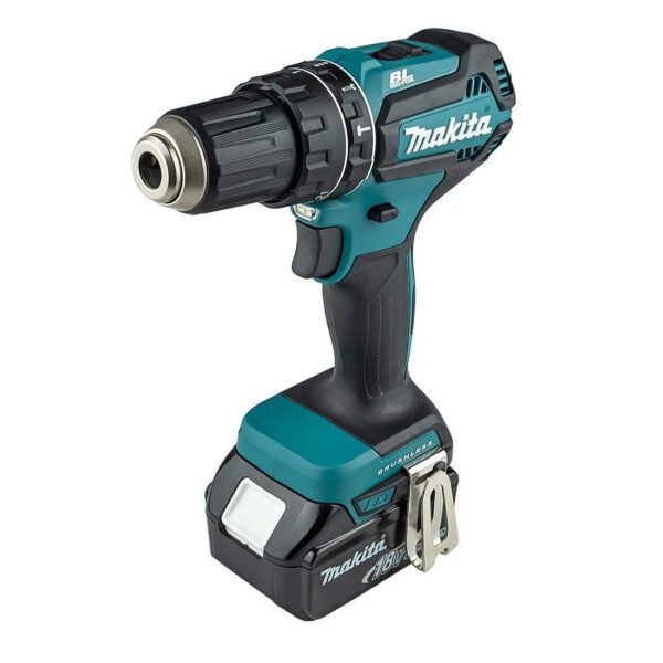 Makita DHP485STJ 18V LXT Brushless Combi Drill Kit 2x 5.0Ah Battery Charger New