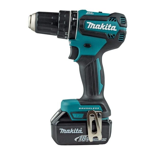 Makita DHP485STJ 18V LXT Brushless Combi Drill Kit 2x 5.0Ah Battery Charger New