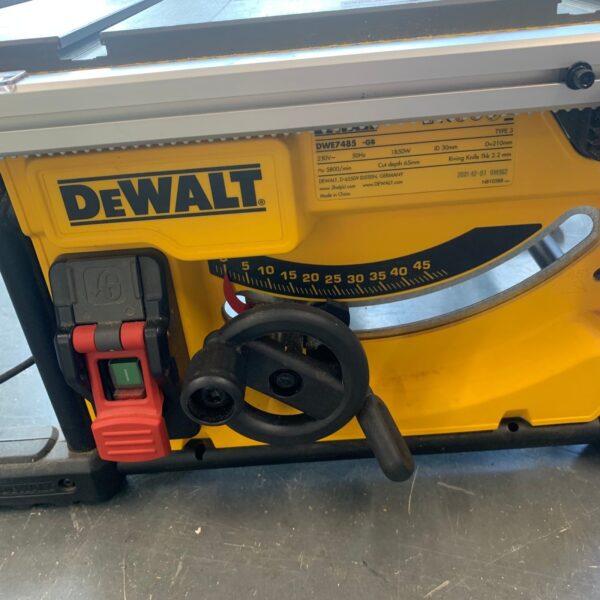 DeWalt DWE7485 230V 210mm Table Saw 1850W Portable Site Saw Used