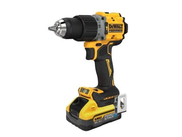 Dewalt DCD805H2T 18v XR Brushless Powerstack Combi Hammer Drill 2x5AH Batteries