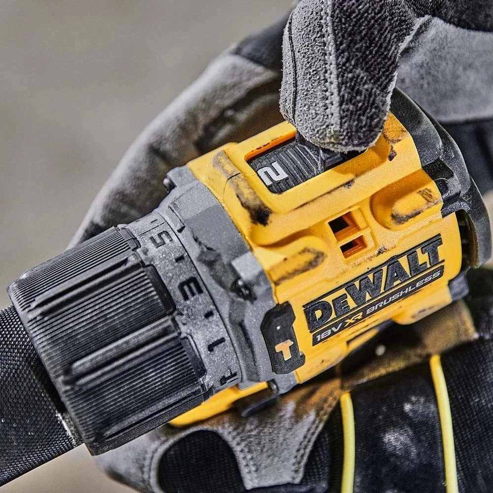 Dewalt DCD805H2T 18v XR Brushless Powerstack Combi Hammer Drill 2x5AH Batteries - Image 8