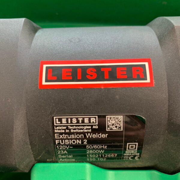 Leister Fusion 2 120V 2800W Plastic Extrusion Welder With Case Used